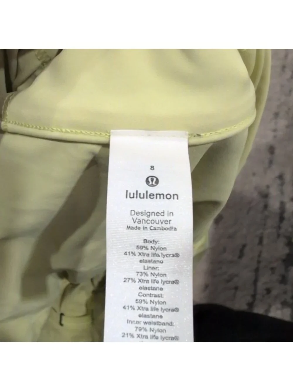 Lululemon Calm Tides Run Short Dappled Blossom Yellow Multi / Lemon Vibe